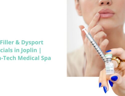 July Aesthetic Specials in Joplin: Restylane Kysse Lip Filler and Full Face Dysport at Derma-Tech